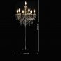 Crystal Floor Lamp, European Style 6+1 Modern and Simple Suitable for Living Room