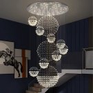 Foyer Chandeliers Entryway High Ceiling Lighting Raindrop Staircase Large D31.5"