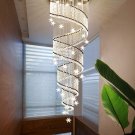 Modern Chandelier Crystal Spiral Pendant Light Modern Flush Mount Ceiling Light Fixture