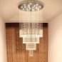 Foyer Chandeliers Entryway High Ceiling Lighting Raindrop Staircase Large W31 X H98.5"