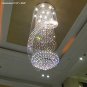 Modern Crystal Chandelier Luxury Round Spiral Lamp Clear LED Light Lighting Fixture D 31.5“