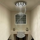 Spiral Staircase Chandelier Modern LED Ceiling Light Fixture Flush Mount