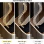 High Ceiling Chandelier Modern Large Raindrop Chandelier Moon Shaped Wave D 31.5â