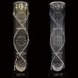 Luxury Chandelier for Staircase Modern Crystal Raindrop Flush Mount Ceiling Light Fixtures D25.6"