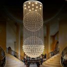 Modern Fandelier White Chandelier K9 Crystal Ball Chandeliers Flush Mount Ceiling Lighting Fixture