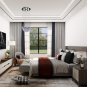 Modern Fandelier White Chandelier K9 Crystal Ball Chandeliers Flush Mount Ceiling Lighting Fixture