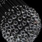 Modern Fandelier White Chandelier K9 Crystal Ball Chandeliers Flush Mount Ceiling Lighting Fixture