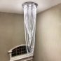 Modern K9 Crystal Raindrop Chandelier Lighting Flush Mount LED Ceiling Light Fixture D24&acirc;��
