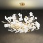 Lustre Luxury Branches Chandeliers Ceramic Ginkgo Biloba Chandelier D 40 X H 13.75”