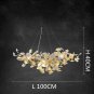 Lustre Luxury Branches Chandeliers Ceramic Ginkgo Biloba Chandelier D 40 X H 13.75”