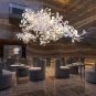 Lustre Luxury Branches Chandeliers Ceramic Ginkgo Biloba Chandelier D 40 X H 13.75&acirc;��