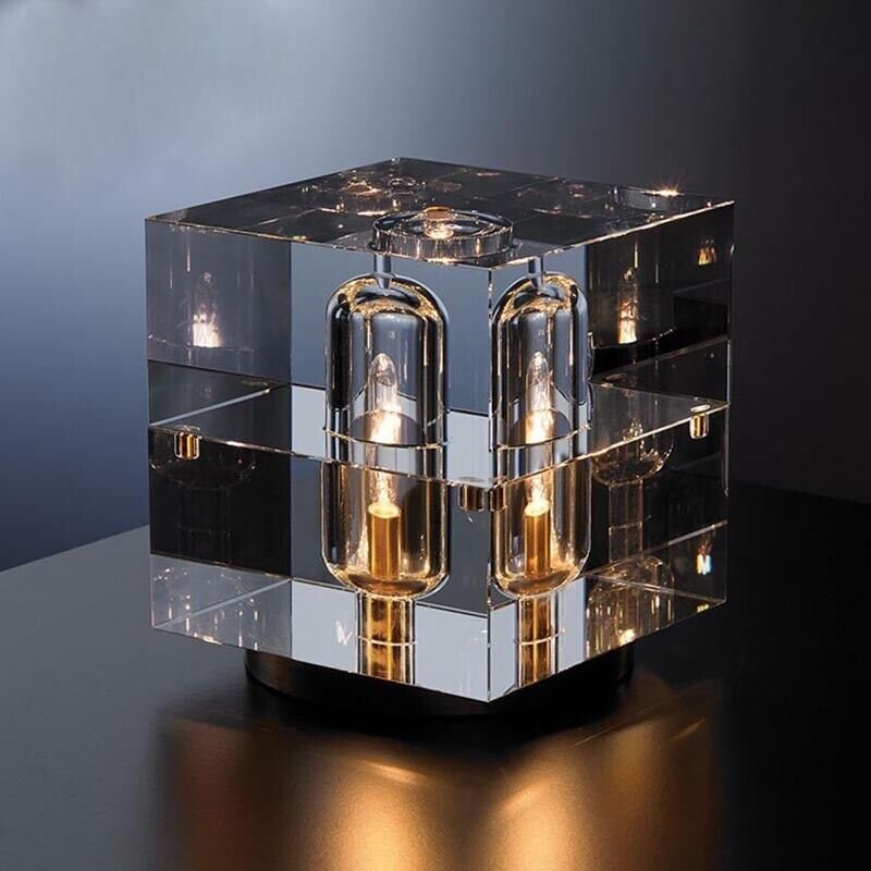Bedside Desk Luxury Crystal LED Lights Postmodern Reading Table Lamp Dads Gift 1