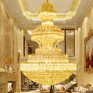 European Luxury Duplex Villa Hotel Living Room Crystal Chandelier Stair Lamp D 31.5 X H 43.31“