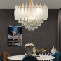Modern Luxury Crystal Living Room Chandelier French Retro Pendant Lamp