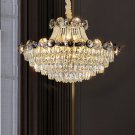 Luxury Living Room Bedroom Round Crystal Chandelier European Post-Modern Atmosphere Pandent Lamp