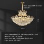 Luxury Living Room Bedroom Round Crystal Chandelier European Post-Modern Atmosphere Pandent Lamp