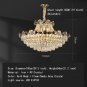 Luxury Living Room Bedroom Round Crystal Chandelier European Post-Modern Atmosphere Pandent Lamp