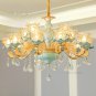 Luxury Living Room Bedroom Crystal Chandelier European Post-Modern Atmosphere Pandent Lamp