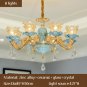 Luxury Living Room Bedroom Crystal Chandelier European Post-Modern Atmosphere Pandent Lamp