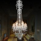 Chandeler Lighting Crystal stairs Long Pendant Lamp Luxury Hanging Lights Fixtures D30.7X 82.67"