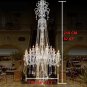 Chandeler Lighting Crystal stairs Long Pendant Lamp Luxury Hanging Lights Fixtures D43.3XH82.67"