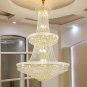 Luxury Crystal Chandelier French Style Hallway Living Room Gold Stair Pandent Lamp