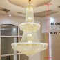 Luxury Crystal Chandelier French Style Hallway Living Room Gold Stair Pandent Lamp