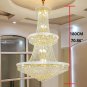 Luxury Crystal Chandelier French Style Hallway Living Room Gold Stair Pandent Lamp