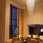 Moedrn Chandelier Raindrop Crystal Pendant Lighting Fixture Living Room