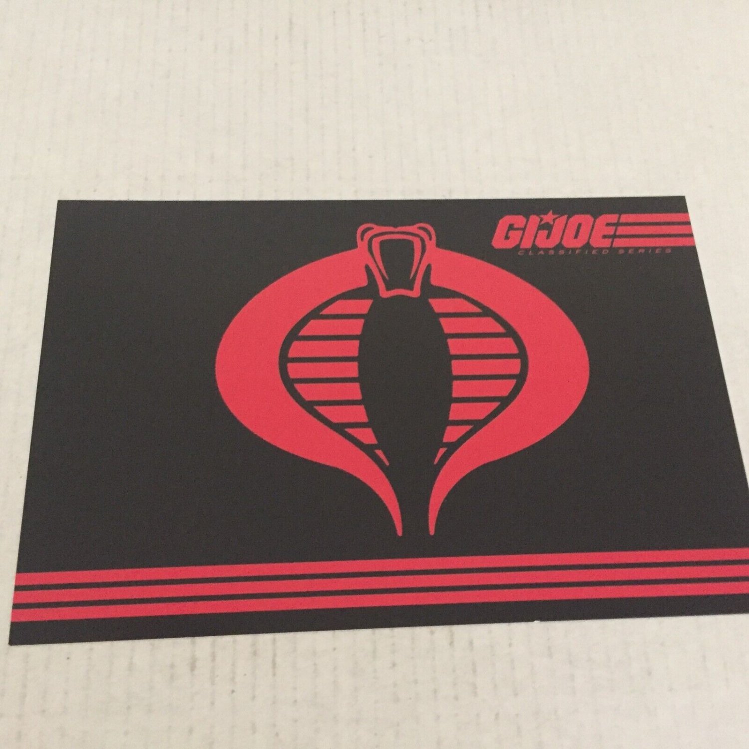 NEW GI Joe Cobra Logo Post Card