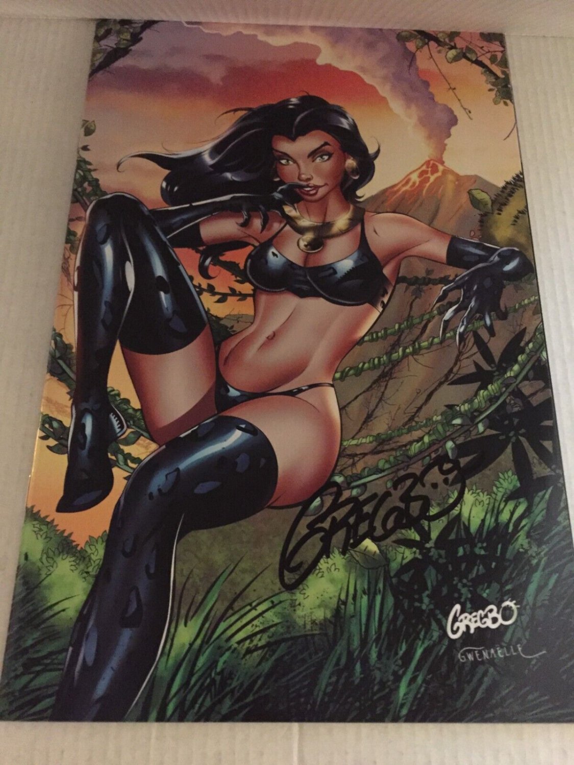 2022 Dynamite Comics Pantha Virgin Variant #1 Signed by Gregbo Watson