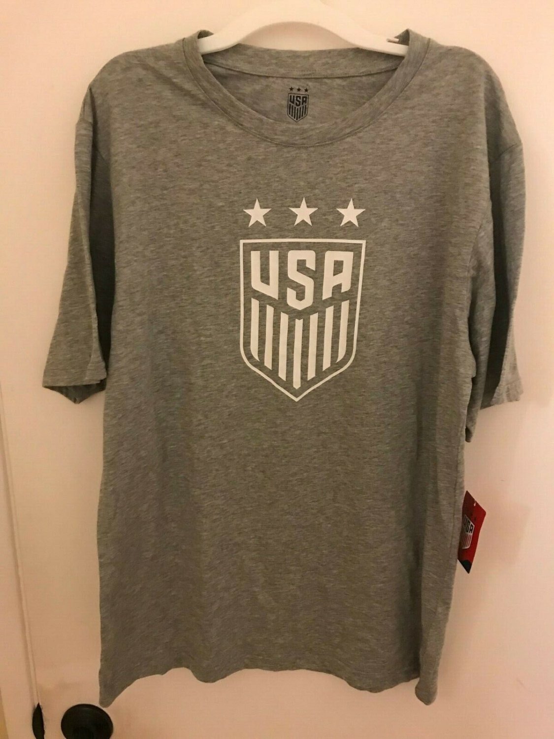New Authentic U.S. Soccer 2019 World Cup Men's Medium Gray T-Shirt