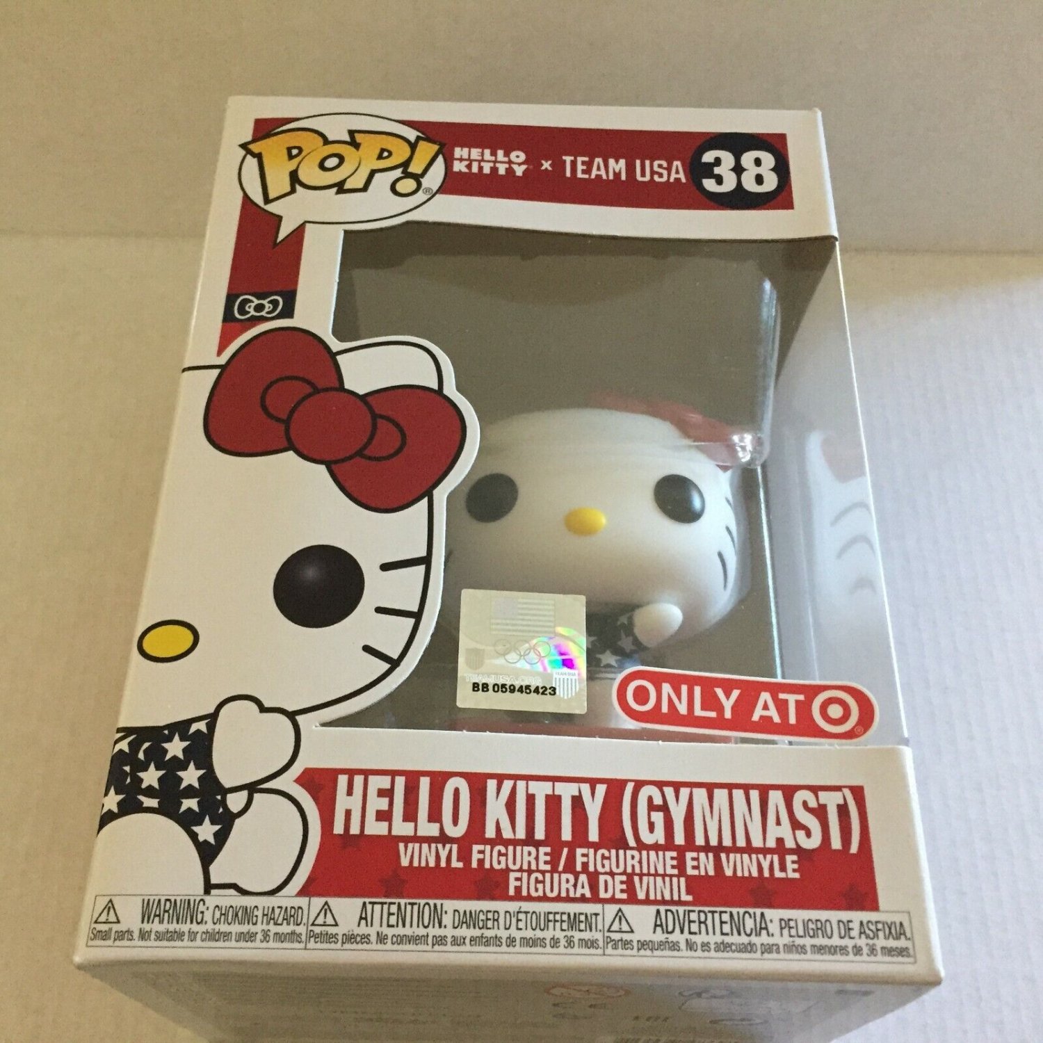 NEW Olympics Team USA Sanrio Hello Kitty Gymnast Exclusive Funko Pop 