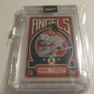 Topps Project 2020 Los Angeles Angels Mike Trout #187 Limited Print in Hard Case