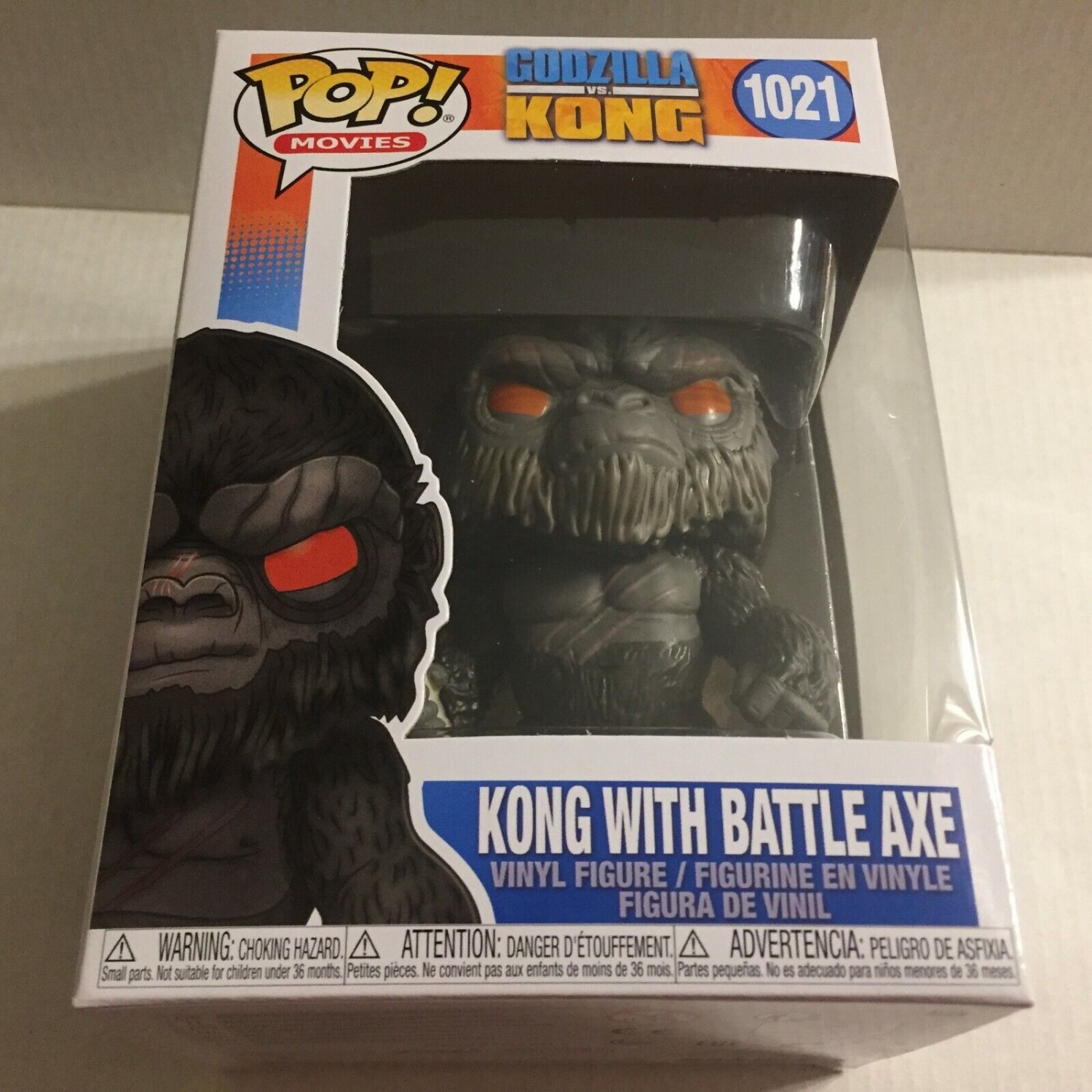 NEW Gozilla vs Kong Kong with Battle Axe Funko Pop Figure #1021