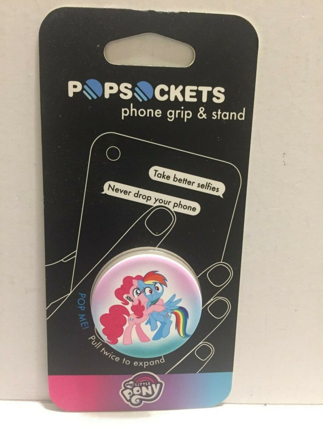 Authentic PopSockets Phone Grip/Stand - My Little Pony Pinkie Pie & Rainbow Dash