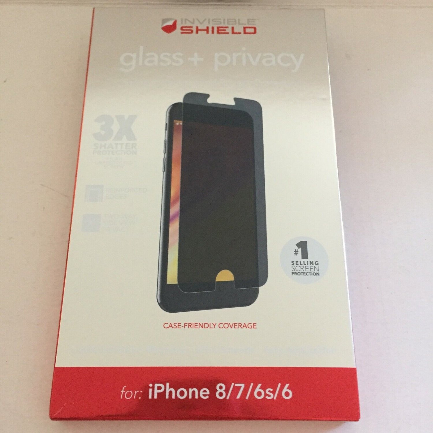 Invisible Shield Glass & Privacy Screen Protector for iPhone 8/7/6s/6