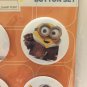 NEW Official Despicable ME Minions 4 Button Set