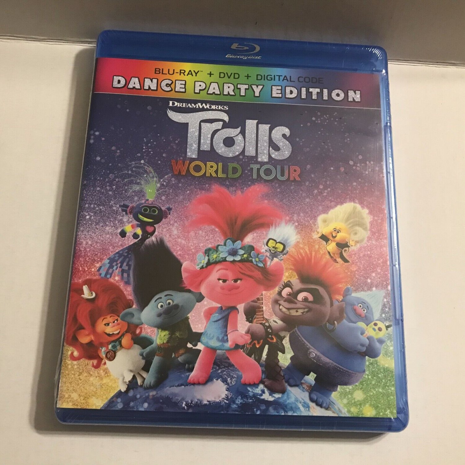 NEW Trolls World Tour Dance Party Edition Blu-Ray + DVD + Digital Sealed