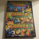 New 3 Animated Movie Collection Buddies 1 - 3 Sealed DVD