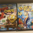 NEW Fish N Chips the Movie & Back to the Sea Two Animated Movie DVDs Sealed