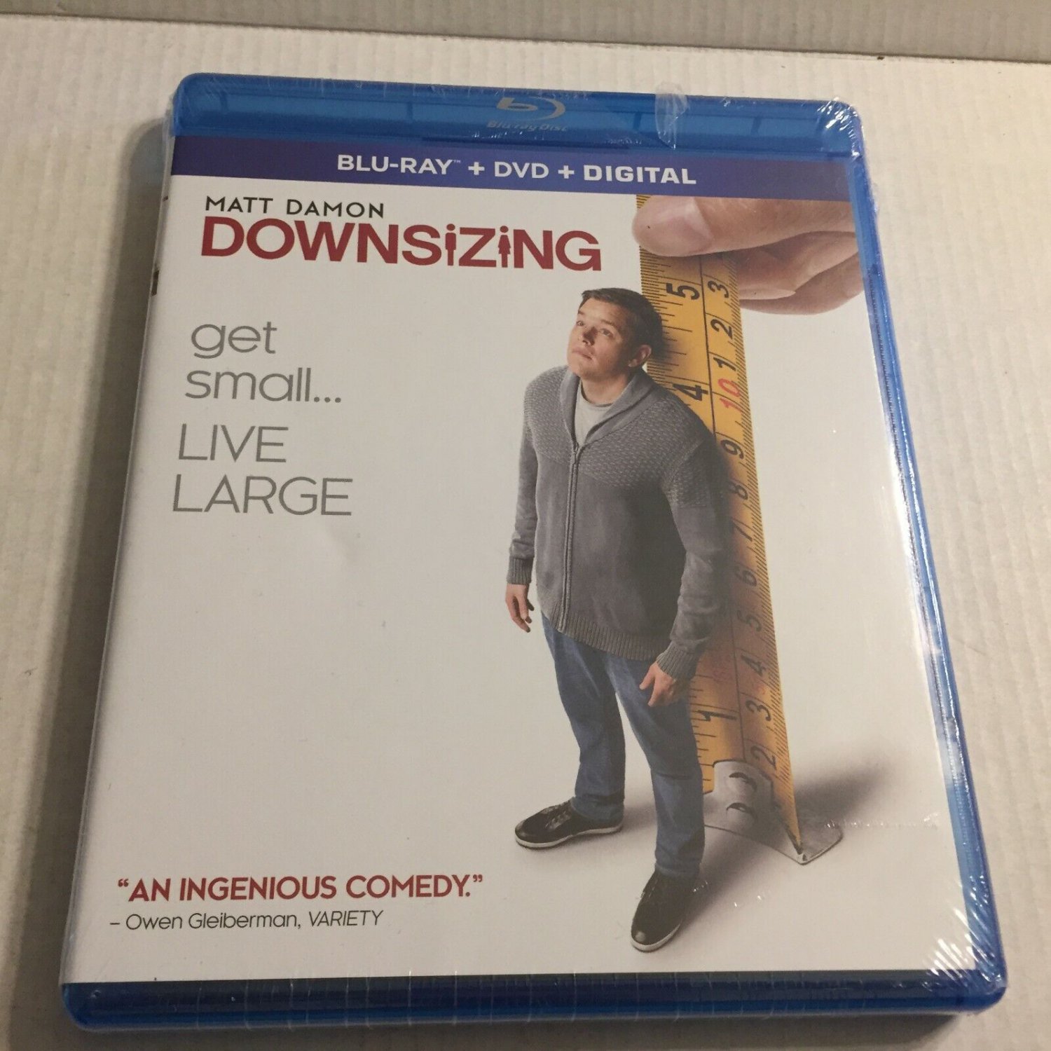 NEW Sealed Downsizing with Matt Damon Movie Blu-Ray