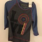 NEW Boys Small Captain America Love T-Shirt