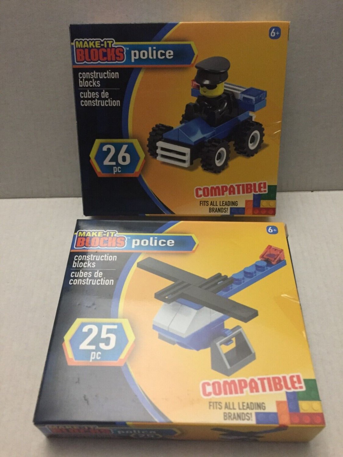 Two NEW Make It Blocks Police sets - 51 pieces