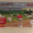 NEW Peanuts Snoopy Sports Baseball Building Set - 62 Pieces