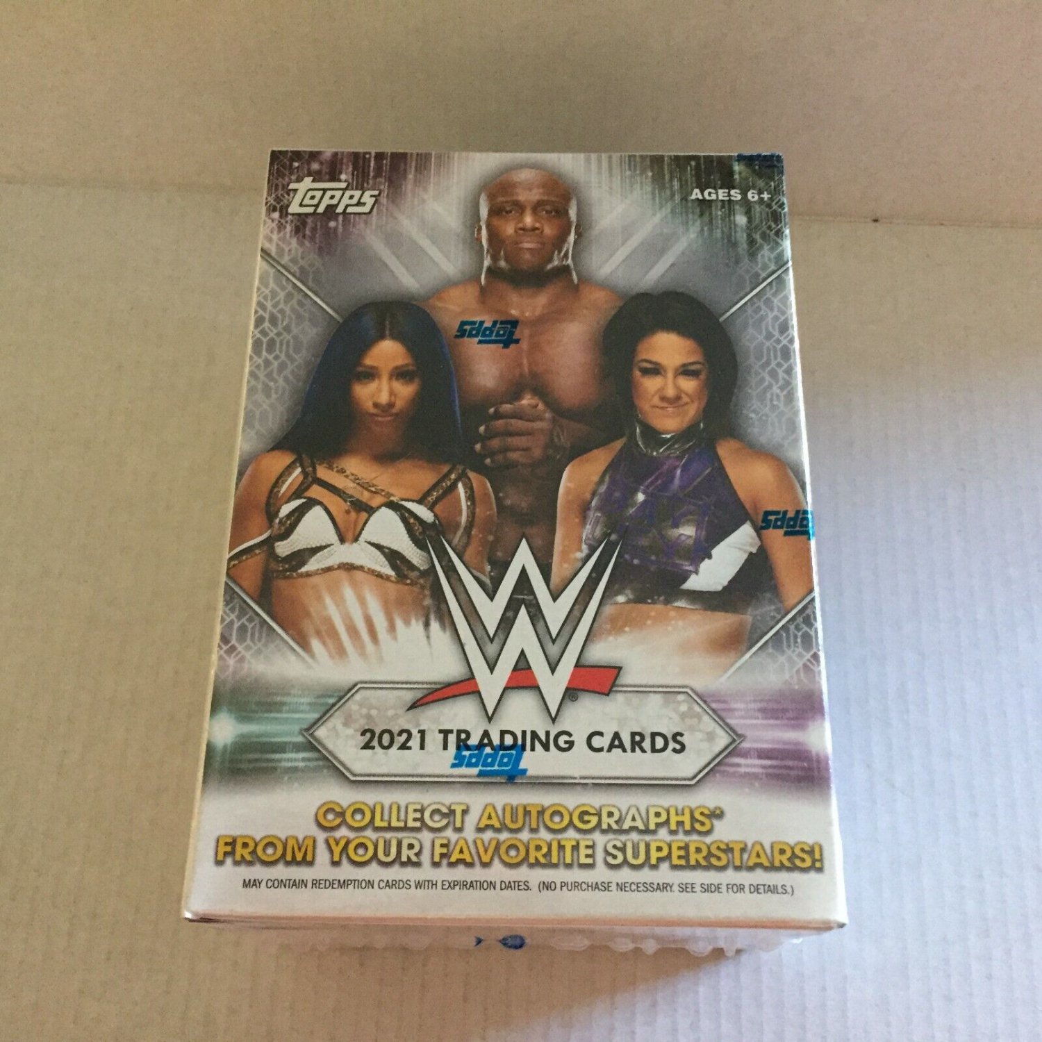 New 2021 Topps WWE Wrestling Trading Card Blaster Box 77 Cards