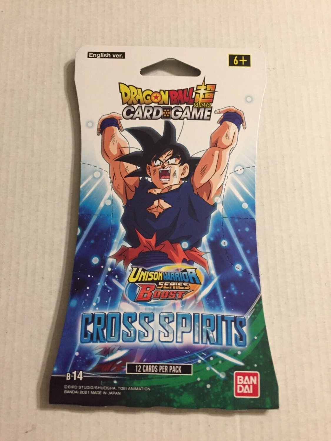 New Dragon Ball Z Card Game Cross Spirits 12 Card Boost Pack