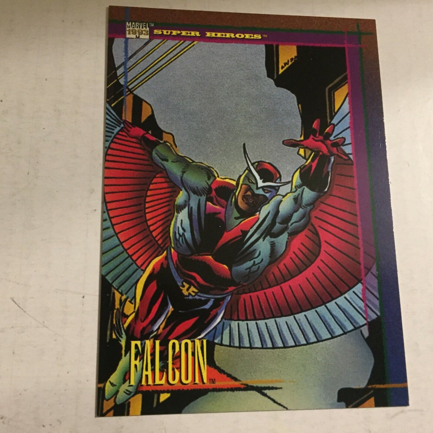 1993 Falcon Super Heroes Marvel Comics Trading Card