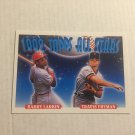 Topps 1992 All Star Shortstops Travis Fryman & Barry Larkin Card #404