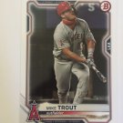 2021 Bowman Baseball Base Card Los Angeles Angels Mike Trout 14'' x 10'' Poster